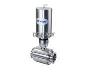1/2" - 1" Sanitary  ball valve Pneumatic Clamp with Mini C-Top