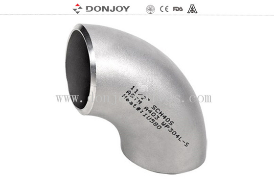 SS304 Industrial Butt weld Stainless Steel bend elbow 90 degree Pipe Fittings Sch10 Sch 20 SCH40 pipe accessories