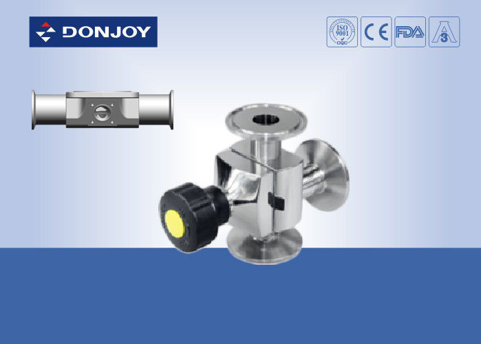 SS316L 1 INCH Τύπος Τρίπλευρη χειροκίνητη βαλβίδα διαφράγματος για έλεγχο υγρών φαμασίας