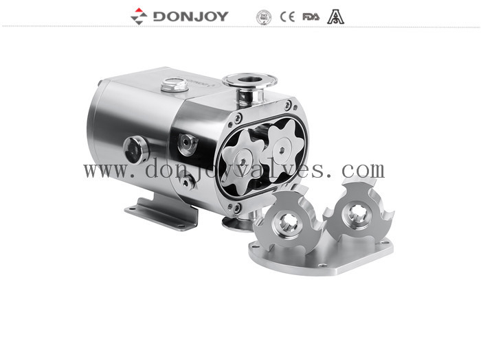 ΣΤΥΡ-10 Μίνι αντλία λοβών με 5 rotors αφήσει με Tri Clamp Inlet Outlet