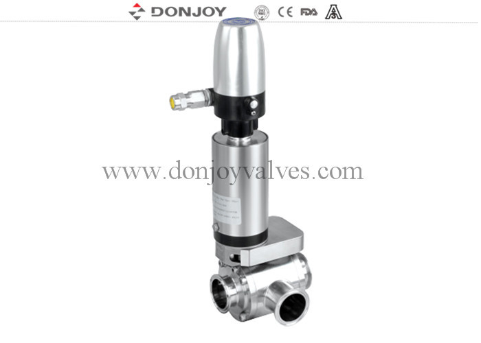 DONJOY Υγιεινές 3 οδικές βαλβίδες πεταλούδας τύπου L με ILTOP21A31