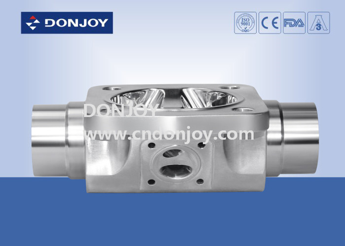 SS316L 1 INCH Τύπος Τρίπλευρη χειροκίνητη βαλβίδα διαφράγματος για έλεγχο υγρών φαμασίας