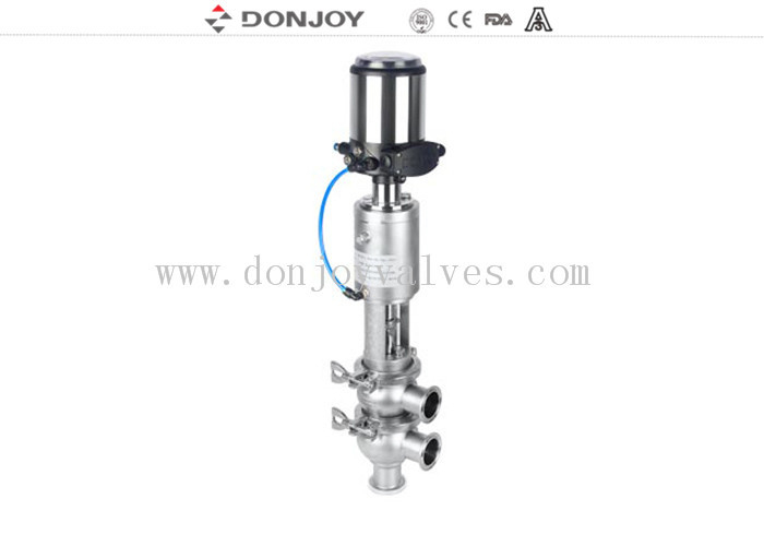 DONJOY TL τύπου 316L Υγιεινή βαλβίδα καθίσματος ανάστροφης λειτουργίας με κεφαλή ελέγχου