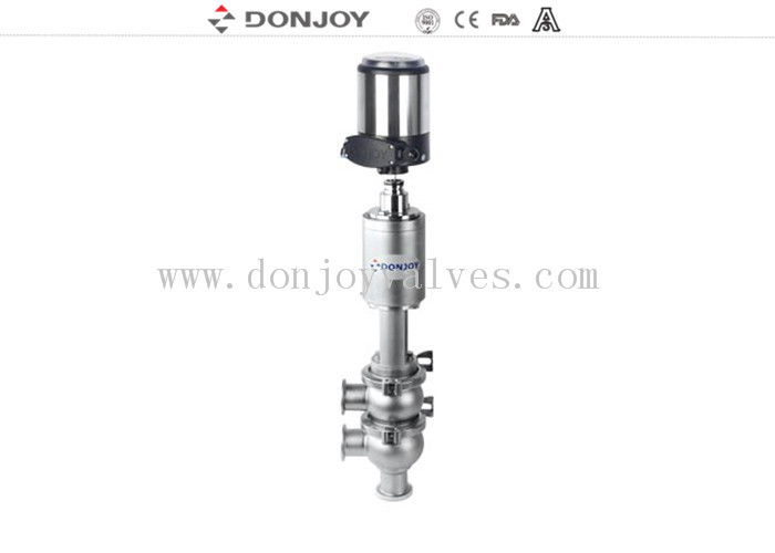 DONJOY TL τύπου 316L Υγιεινή βαλβίδα καθίσματος ανάστροφης λειτουργίας με κεφαλή ελέγχου