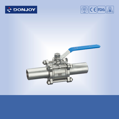 Stainless steel 3pcs industrial full port Ball valve With  Female Thread