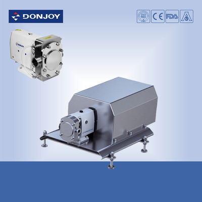 Vertical sanitary rotary lobe  Pump with 2"Hopper connection for transfer cosmetic syrup pharmacy
