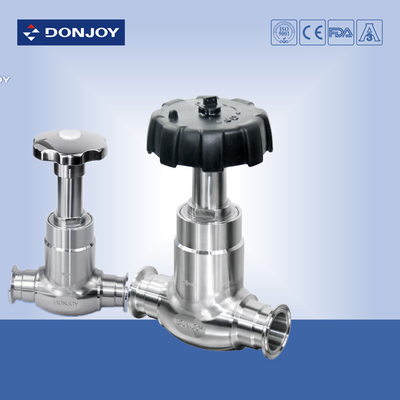 CFM8/316L High Purity Handle Angle Seat Valve ,  Sanitary Manual  Globe Valves