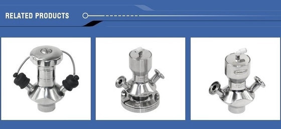 Sanitary Stainless Elliptic  Sample  valve Clamped Connection SS304 / ss316L Gasket PTFE