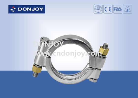 Sanitary Stainless Steel High Pressure Hose / Pipeline Clamp 13MHP SS304/ Single pin Clamp