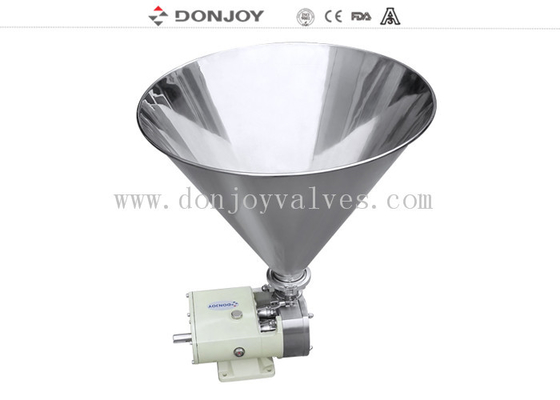 Vertical sanitary rotary lobe  Pump with 2"Hopper connection for transfer cosmetic syrup pharmacy
