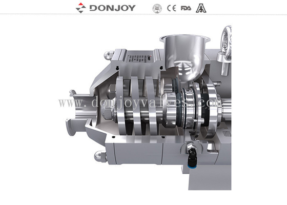 Ketchup Medicine Dairy Lower Viscosity twin Screw Vacuum Pump/SS316L DONJOY PUMP