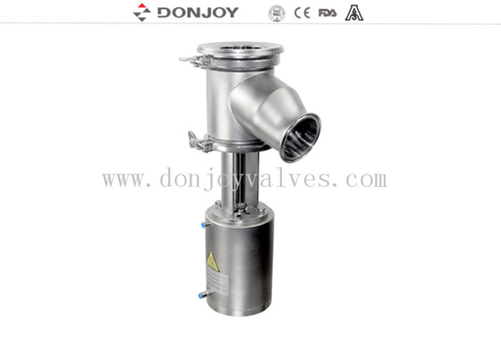 DN50 Pneumatic Tank Bottom Valve High Performance  With 90° Elbow