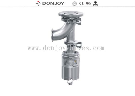 Pneumatic Elbow Single Acting SS316 Flanged Control Valve/ Donjoy Tank bottom valve