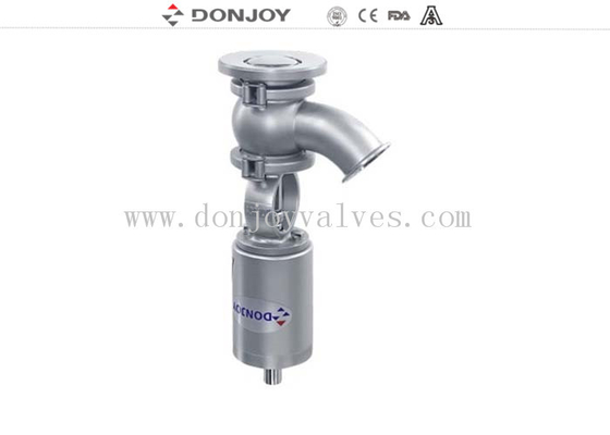 DN50 Pneumatic Tank Bottom Valve High Performance  With 90° Elbow