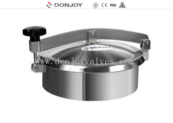 SS316L 450*100mm Round Manhole Cover Without Pressure For Tank