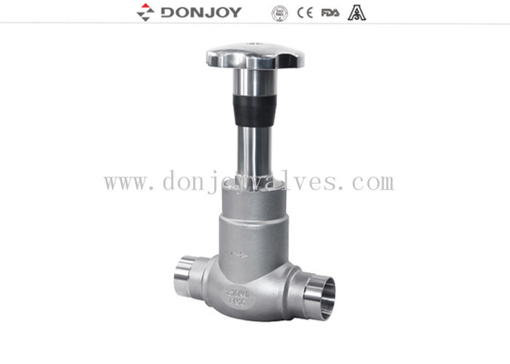 1/2" - 3" Direct Way Manually Clamped Stainless Steel Valves With SS Handwheel