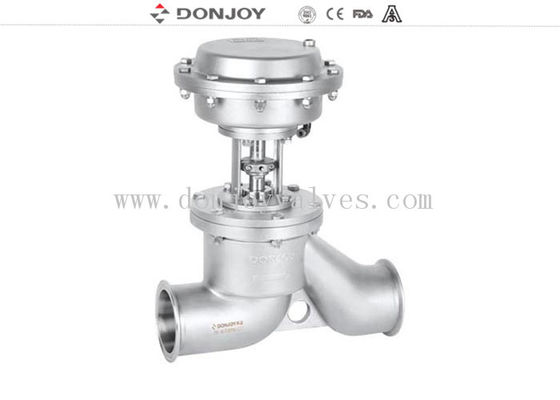 4" Sanitary Globe Valve With Stainless Steel Actuator 10bar For Water Treatment